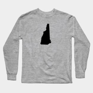 New Hampshire Black Long Sleeve T-Shirt